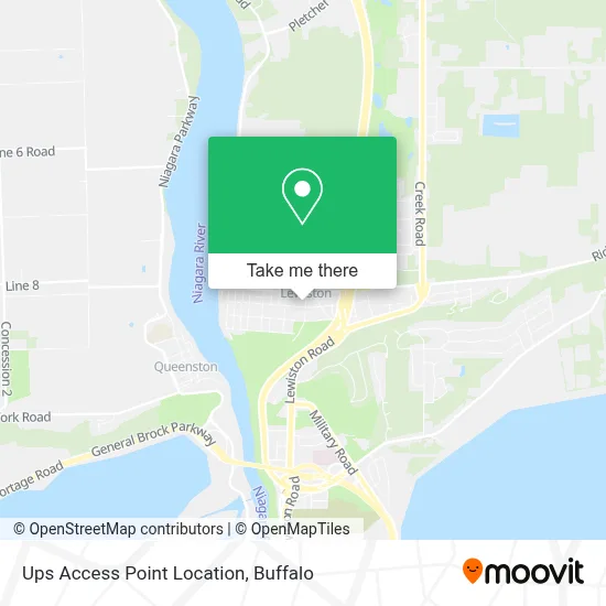 Ups Access Point Location map