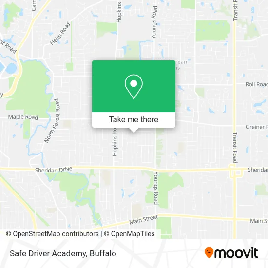 Safe Driver Academy map