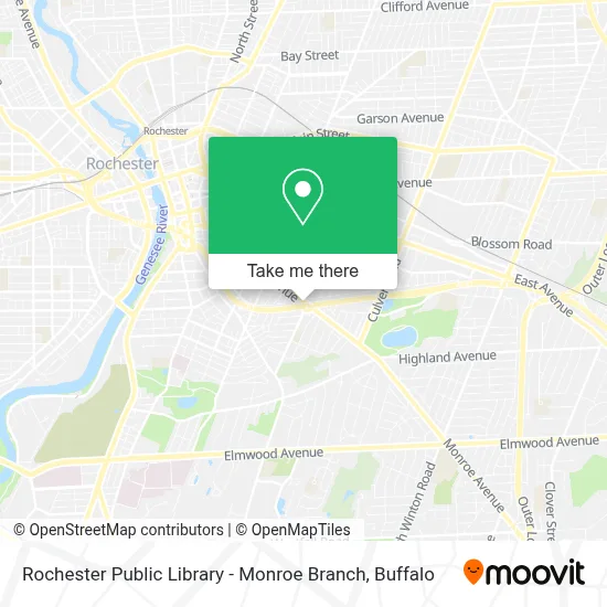 Rochester Public Library - Monroe Branch map