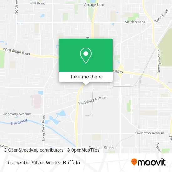Rochester Silver Works map