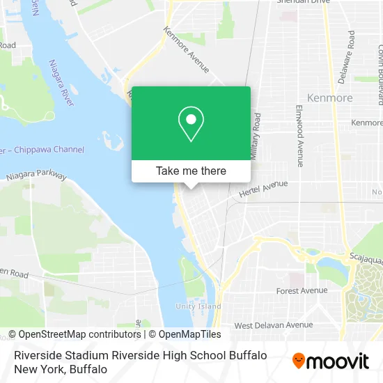 Riverside Stadium Riverside High School Buffalo New York map