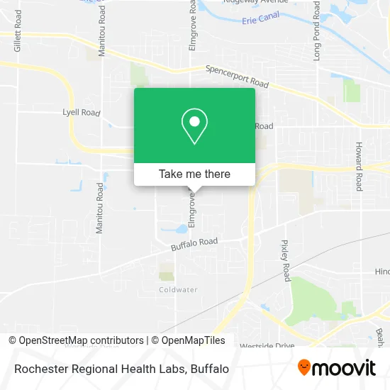 Rochester Regional Health Labs map