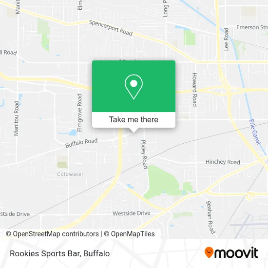 Rookies Sports Bar map