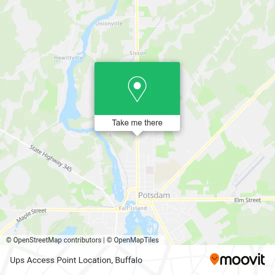 Ups Access Point Location map