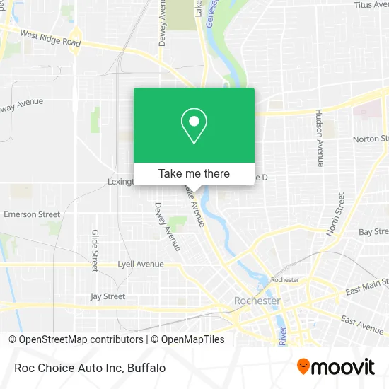 Roc Choice Auto Inc map