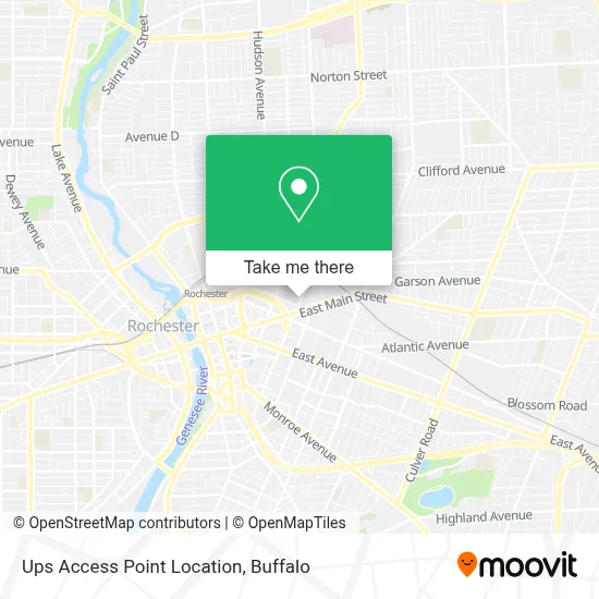 Ups Access Point Location map