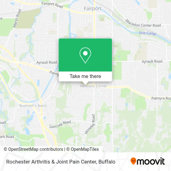Rochester Arthritis & Joint Pain Center map