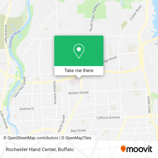 Rochester Hand Center map