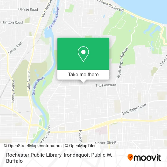 Rochester Public Library, Irondequoit Public W map