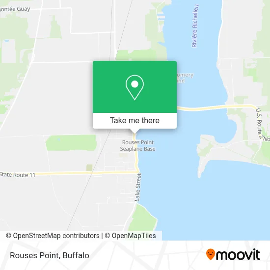 Rouses Point map