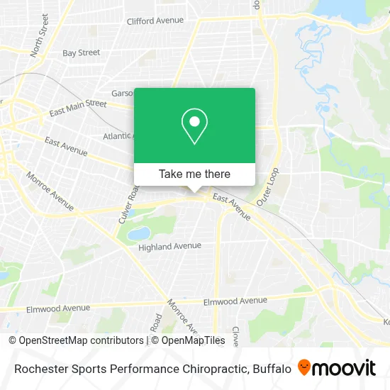 Rochester Sports Performance Chiropractic map