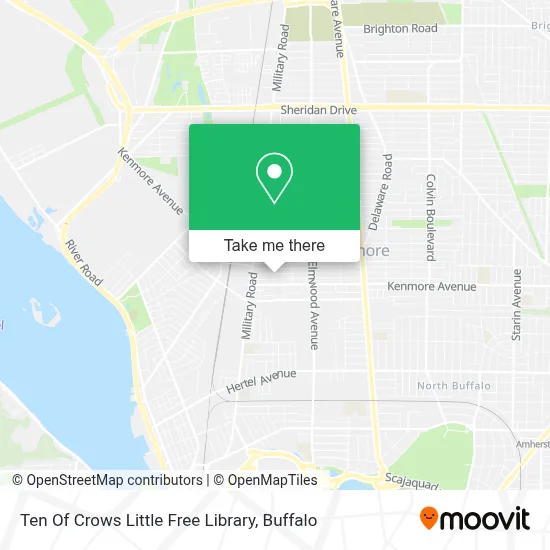 Ten Of Crows Little Free Library map