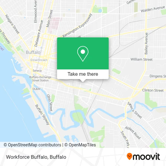 Workforce Buffalo map