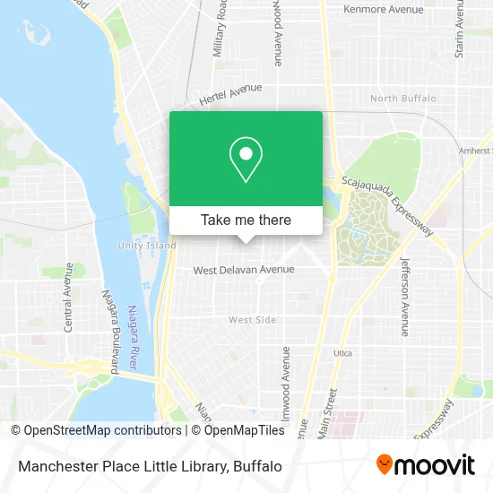 Manchester Place Little Library map