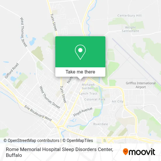Rome Memorial Hospital Sleep Disorders Center map