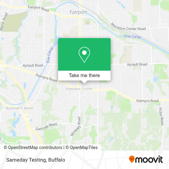Sameday Testing map