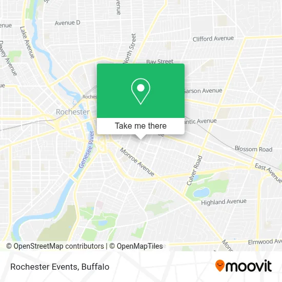Rochester Events map