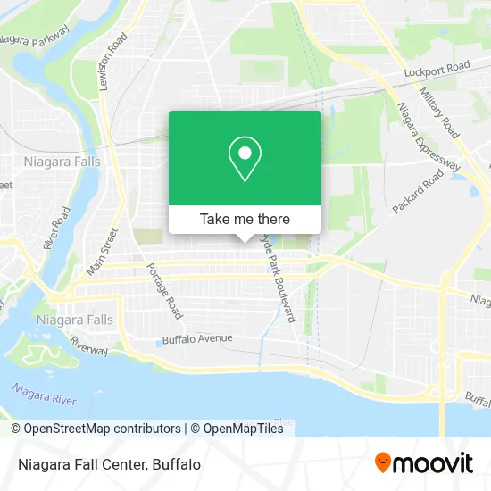 Niagara Fall Center map