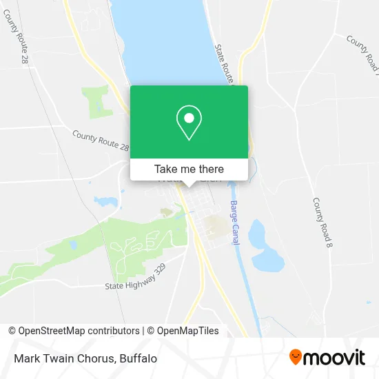 Mark Twain Chorus map