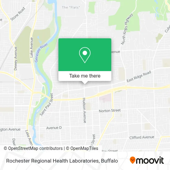 Rochester Regional Health Laboratories map