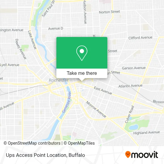 Ups Access Point Location map