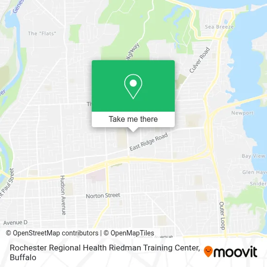 Rochester Regional Health Riedman Training Center map