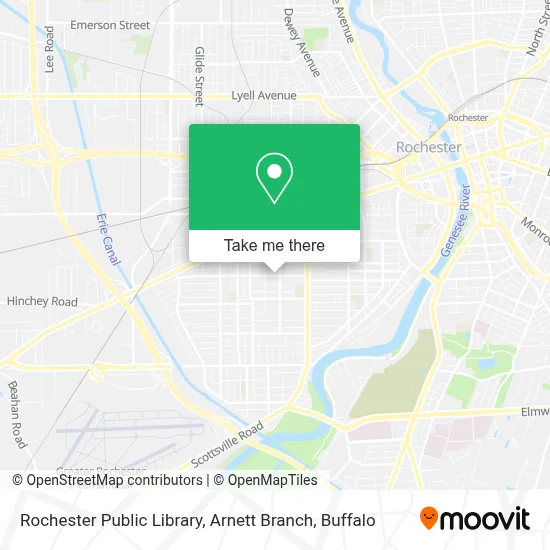 Rochester Public Library, Arnett Branch map