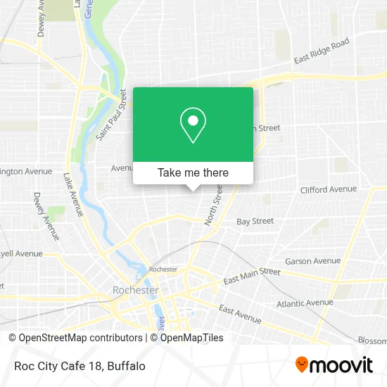 Roc City Cafe 18 map