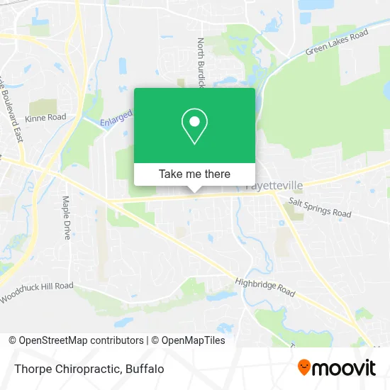 Thorpe Chiropractic map