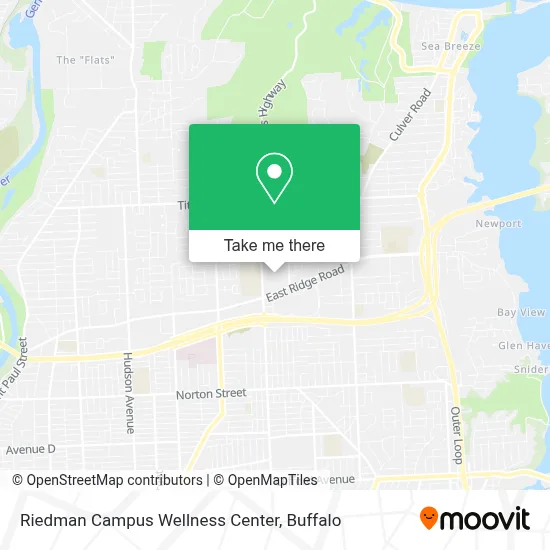 Riedman Campus Wellness Center map