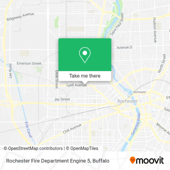 Rochester Fire Department Engine 5 map