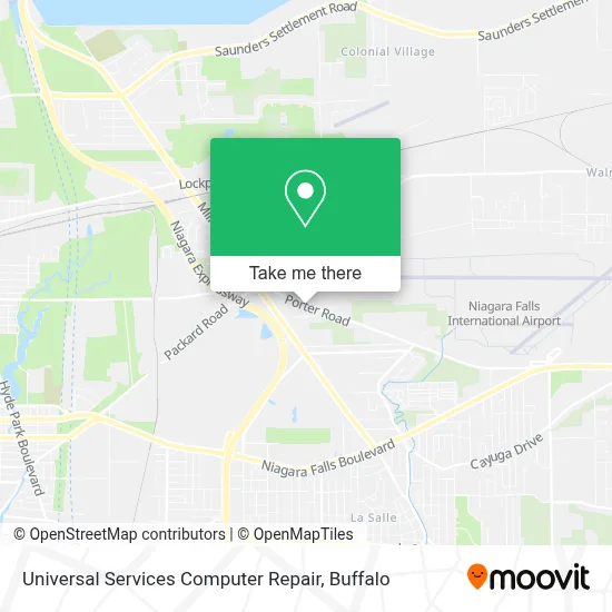 Universal Services Computer Repair map