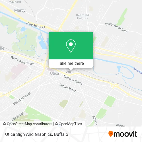 Utica Sign And Graphics map