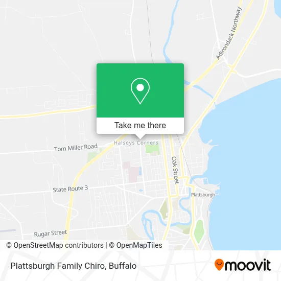Plattsburgh Family Chiro map