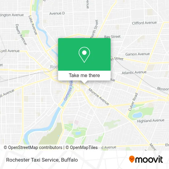 Rochester Taxi Service map