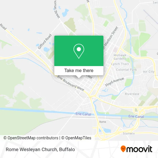 Rome Wesleyan Church map