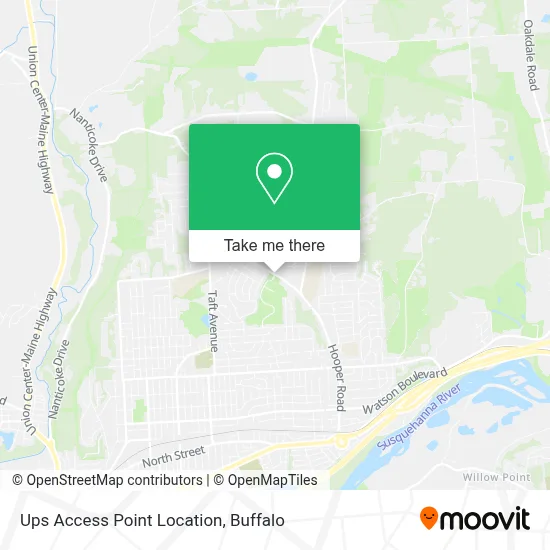 Ups Access Point Location map