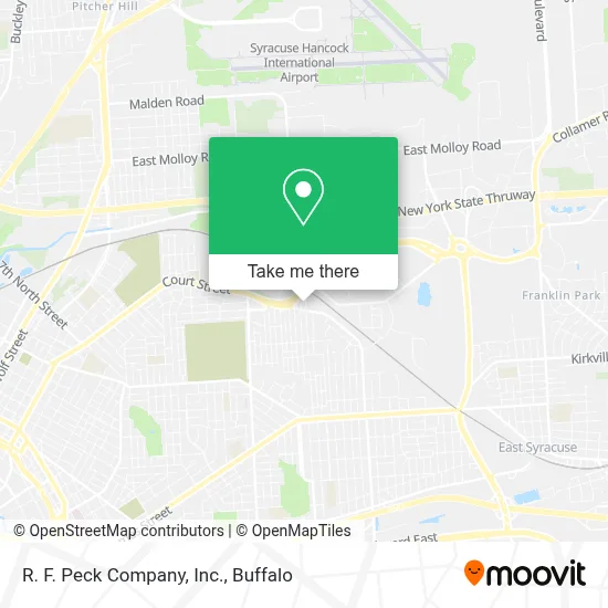 R. F. Peck Company, Inc. map