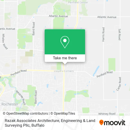 Razak Associates Architecture, Engineering & Land Surveying Pllc map