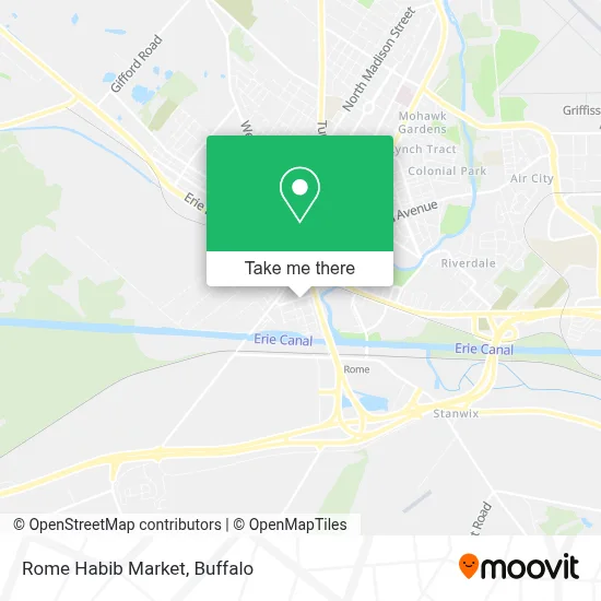 Rome Habib Market map