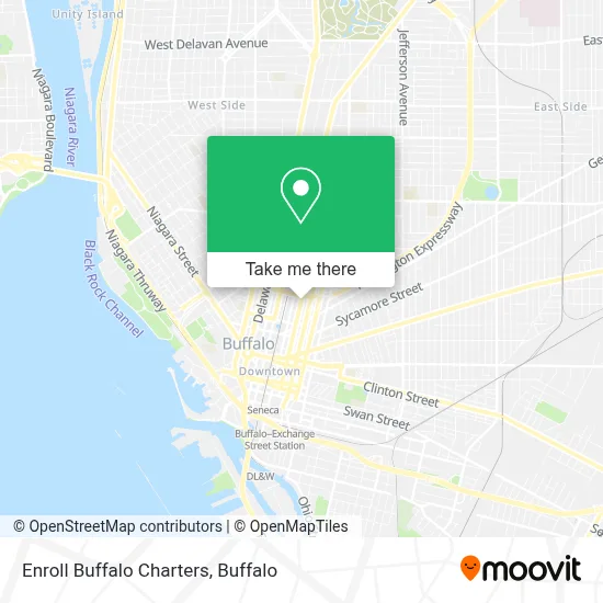 Enroll Buffalo Charters map