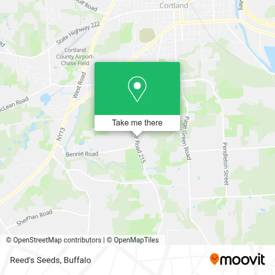 Reed's Seeds map