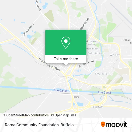Rome Community Foundation map
