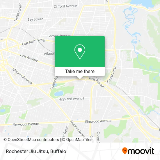 Rochester Jiu Jitsu map