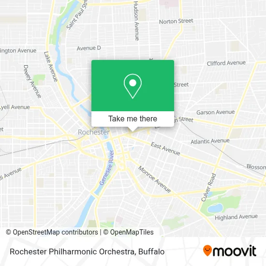 Rochester Philharmonic Orchestra map