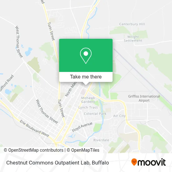 Chestnut Commons Outpatient Lab map