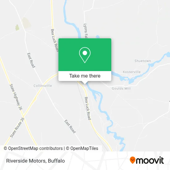 Riverside Motors map