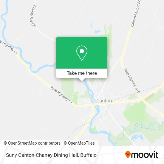 Suny Canton-Chaney Dining Hall map