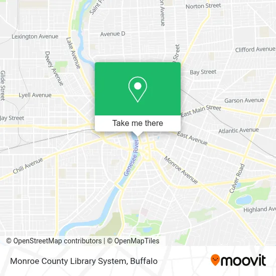 Monroe County Library System map