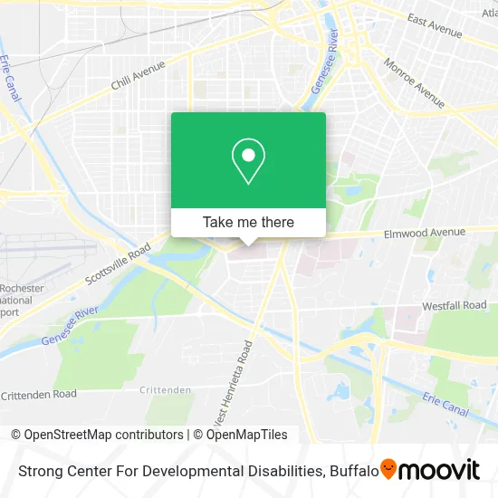 Strong Center For Developmental Disabilities map